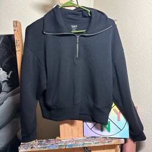 Old Navy Black Zip-Up Sweater